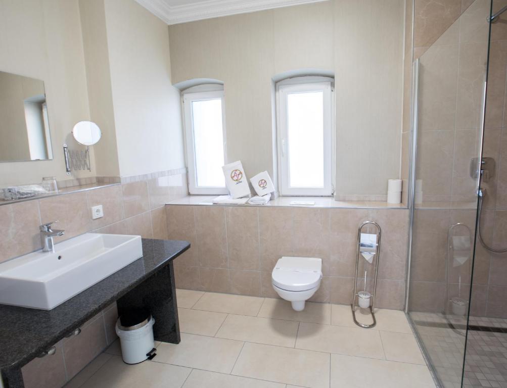 Koupelna v ubytování Hotel Amts-Apotheke