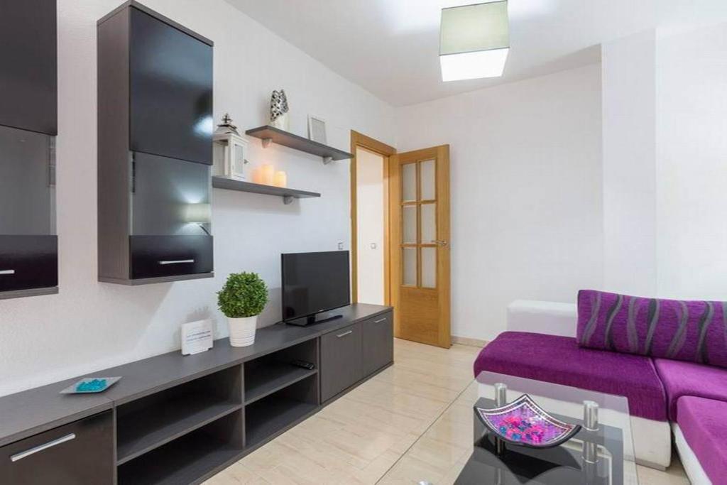 Telewizja i/lub zestaw kina domowego w obiekcie Apartamento Violeta Centro Parking Privado
