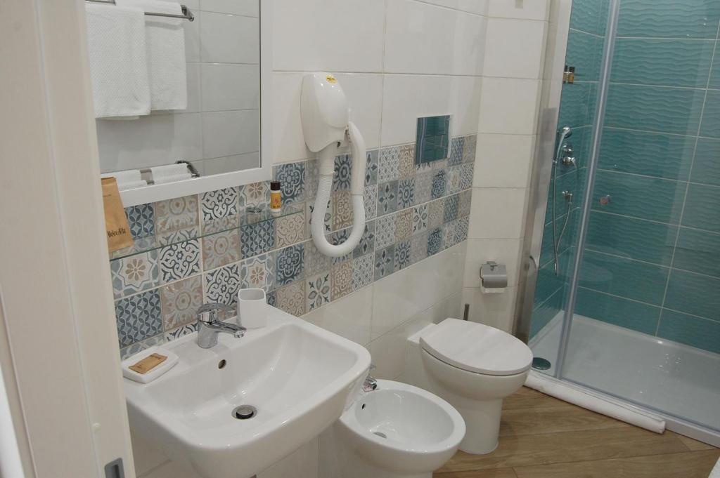 Koupelna v ubytování B&B Mormina