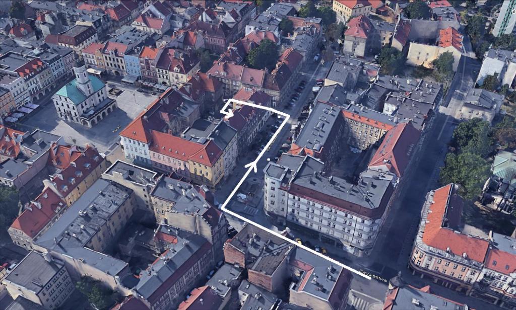 Výhľad na mesto Gliwice alebo výhľad na mesto priamo z apartmánu