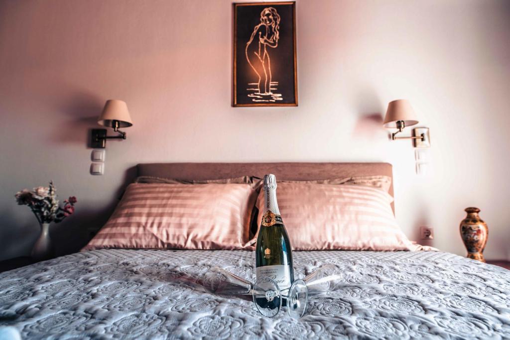 Postel nebo postele na pokoji v ubytování Villa Miranda
