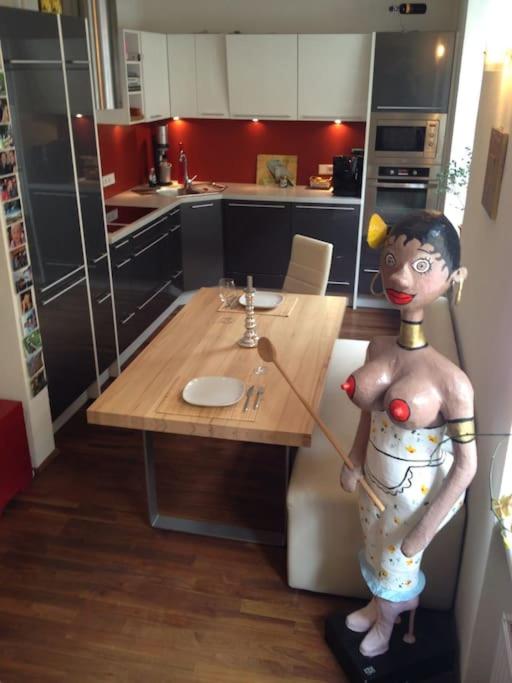 A kitchen or kitchenette at Heart of INN‘s Bruck