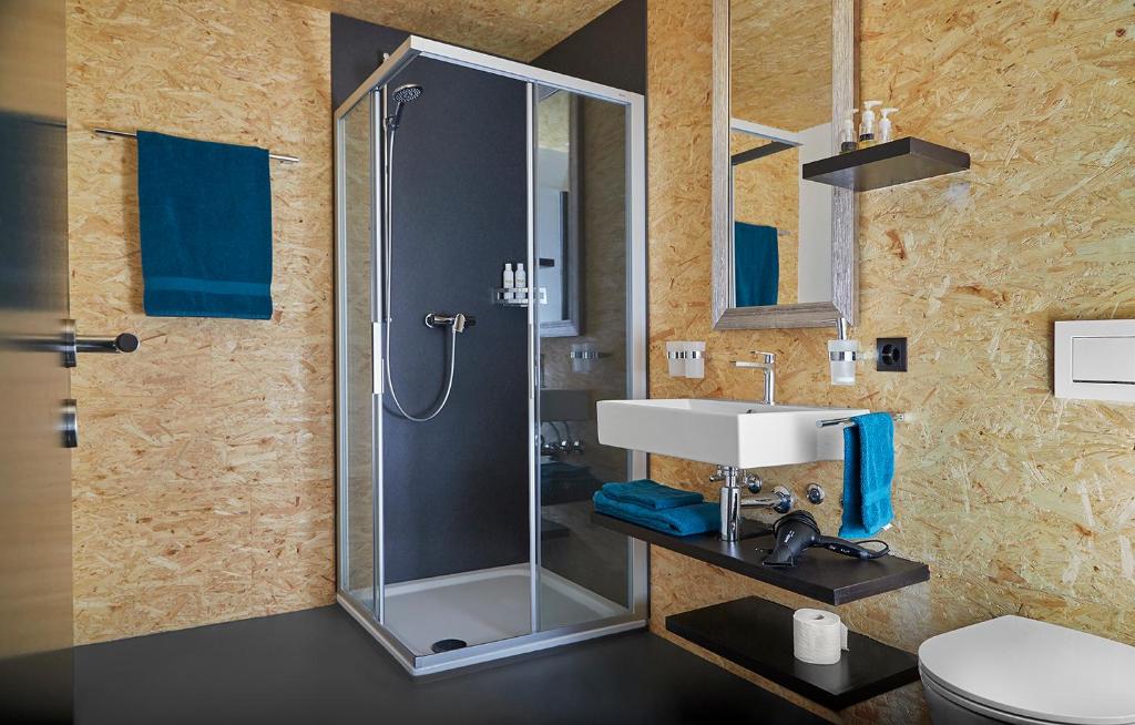 Koupelna v ubytování B&B La Forge de Diogne