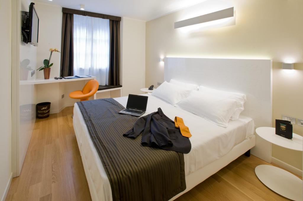 Posteľ alebo postele v izbe v ubytovaní Hotel Coppe Trieste - Boutique Hotel