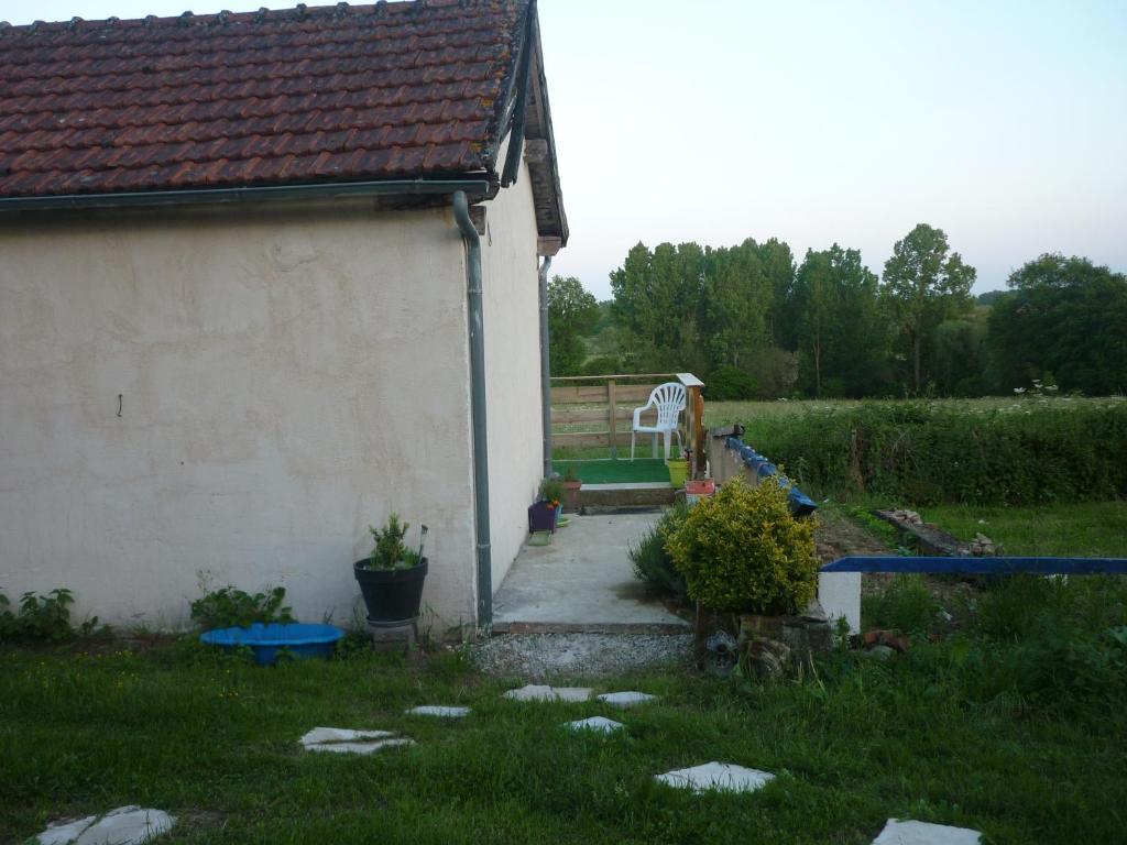 Zahrada ubytování B&B Chambre Chante Cristal