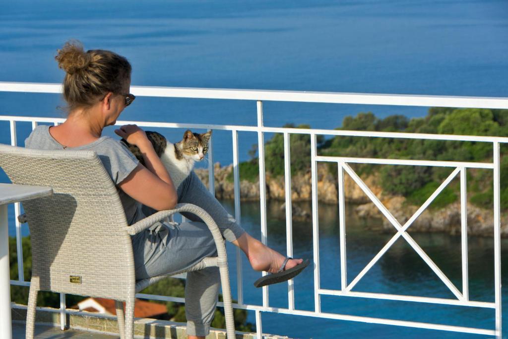 Balkón nebo terasa v ubytování Hotel Agia Paraskevi