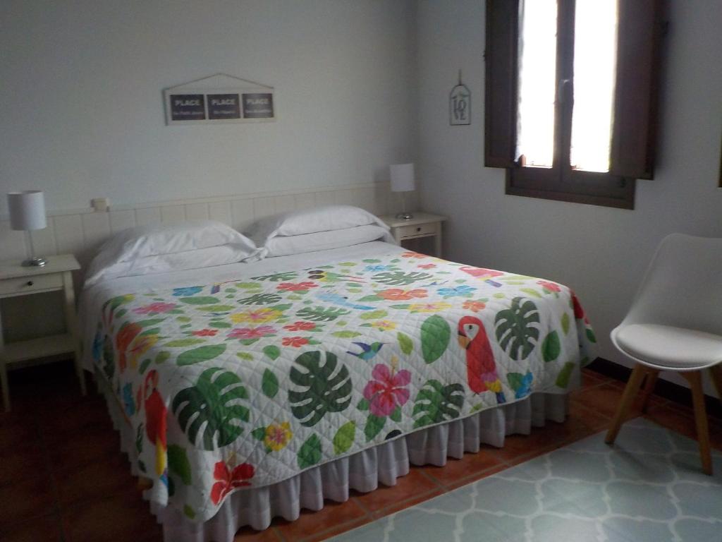 Postel nebo postele na pokoji v ubytování Posada Tresvalle