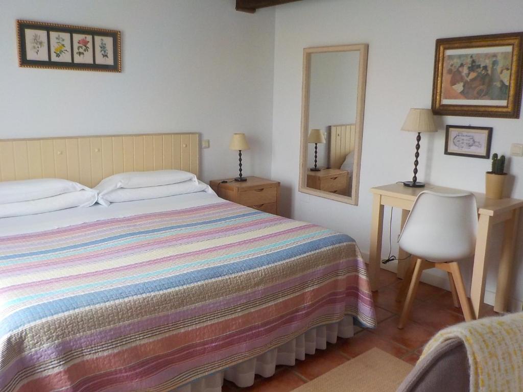 Postel nebo postele na pokoji v ubytování Posada Tresvalle