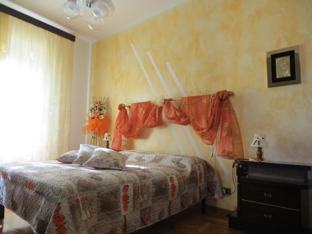 Łóżko lub łóżka w pokoju w obiekcie Appartamento Vacanze a Manciano