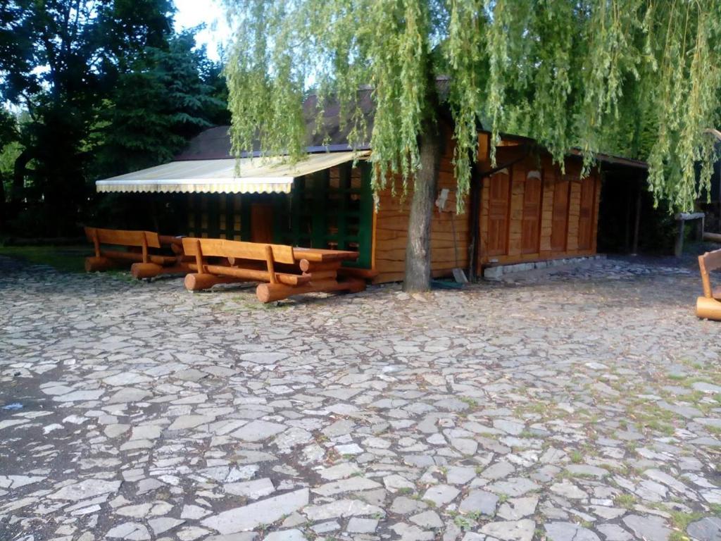 Zahrada ubytování Srub RANCH NA HRANICI