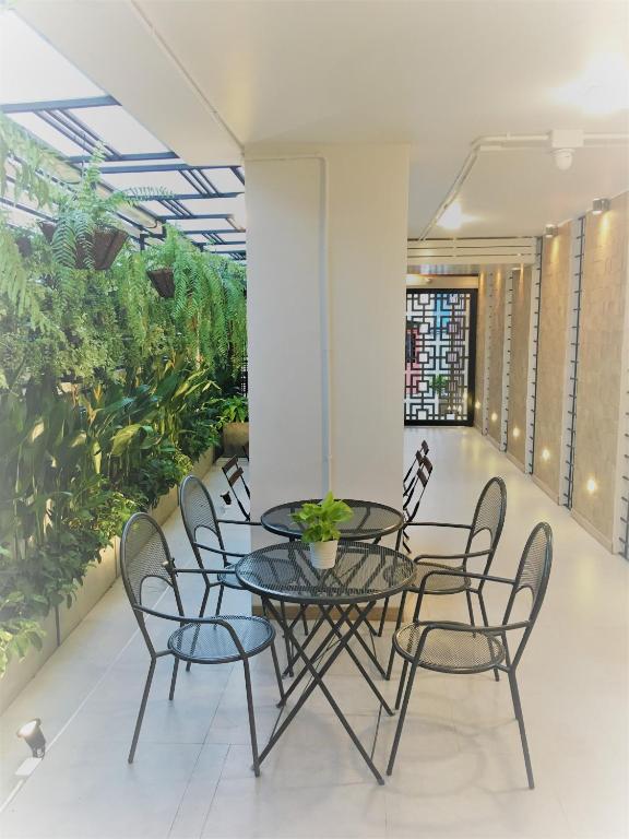 Posezení v ubytování Bangkok Saran Poshtel