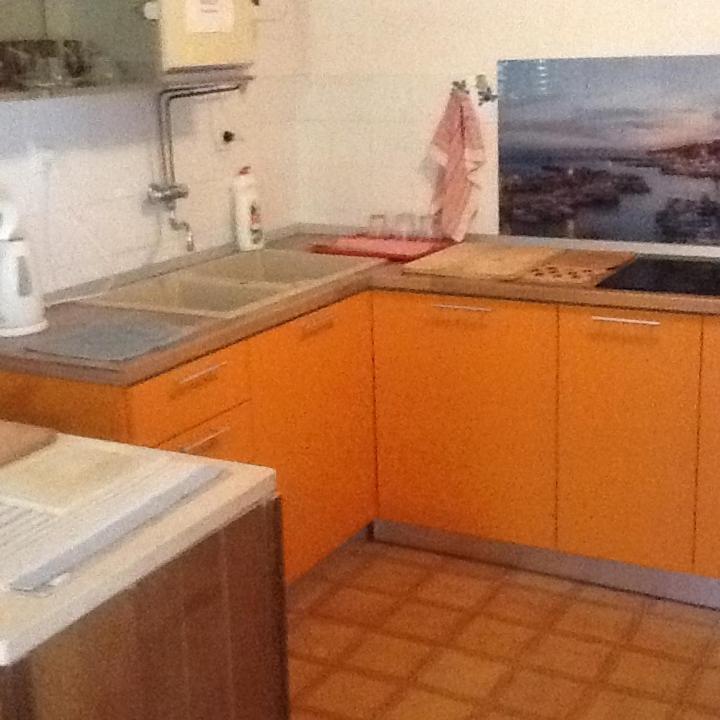 Kuchyň nebo kuchyňský kout v ubytování Room sea view n°1