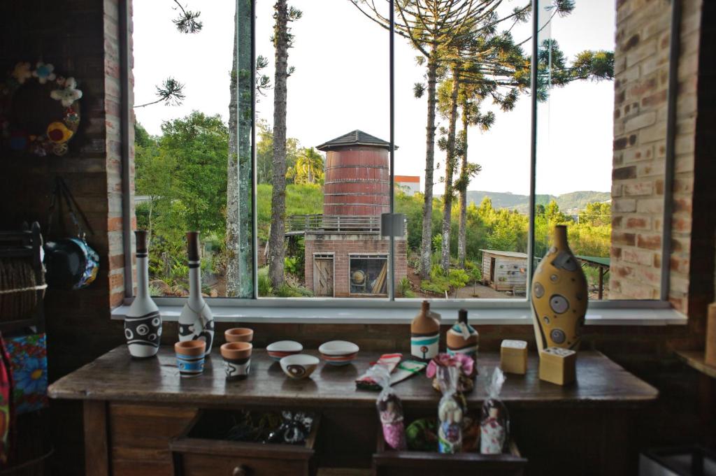 Nápoje v ubytování Bina's Haus Pousada, Cafeteria e Atelier