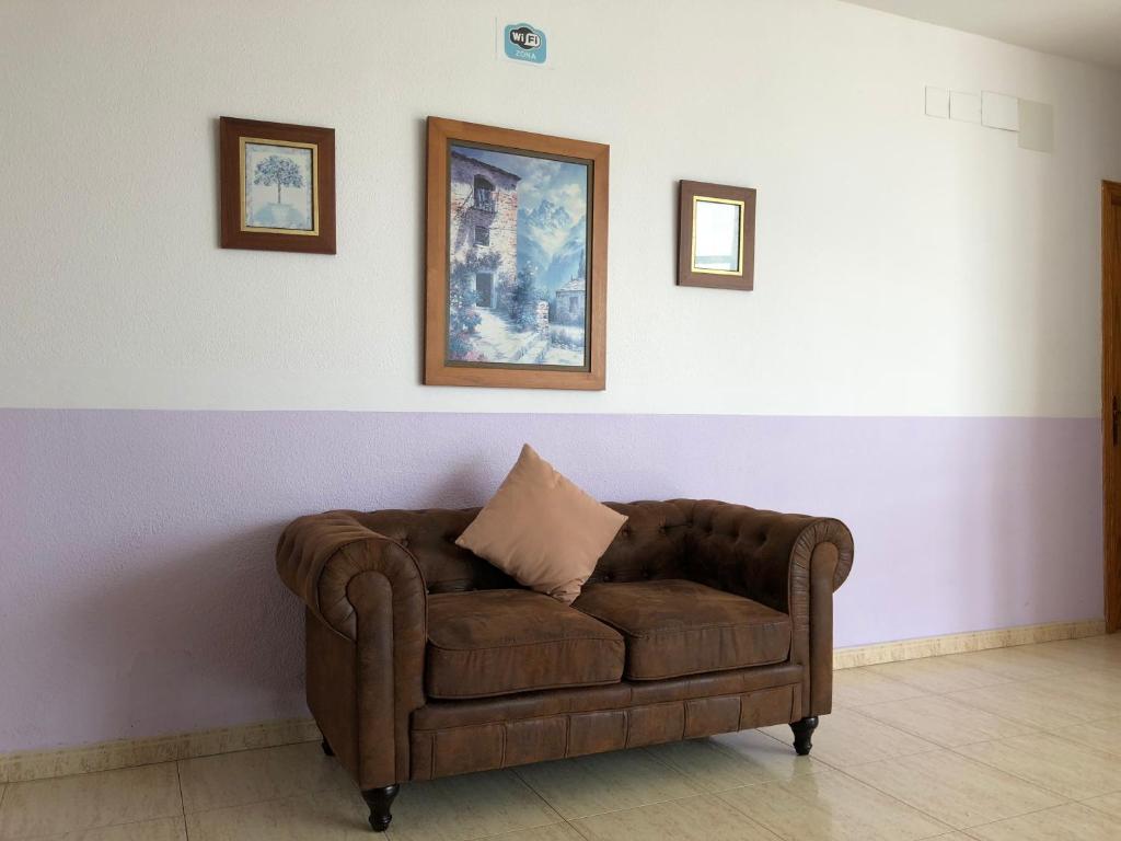 Posezení v ubytování Hostal 82