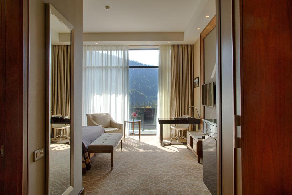 Posezení v ubytování Borjomi Likani Health & Spa Centre