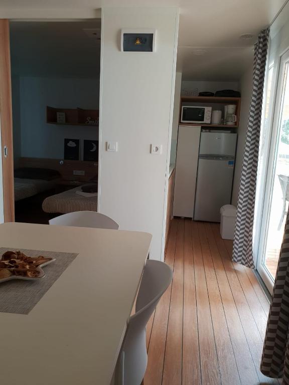 Kuchyň nebo kuchyňský kout v ubytování Seahorse Mobile Home, Soline Biograd