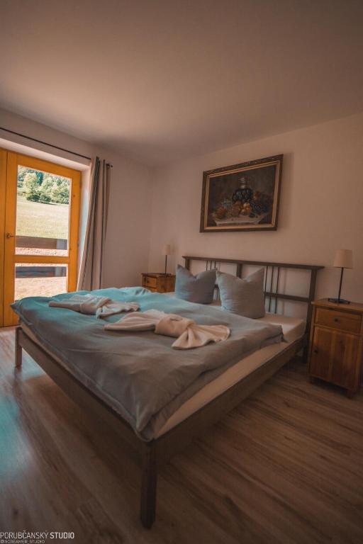 Postel nebo postele na pokoji v ubytování Penzion Muran