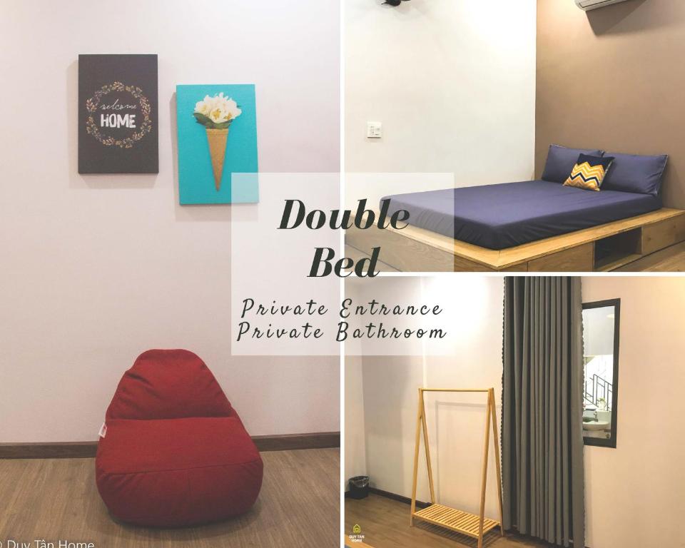 Postel nebo postele na pokoji v ubytování Duy Tan Home
