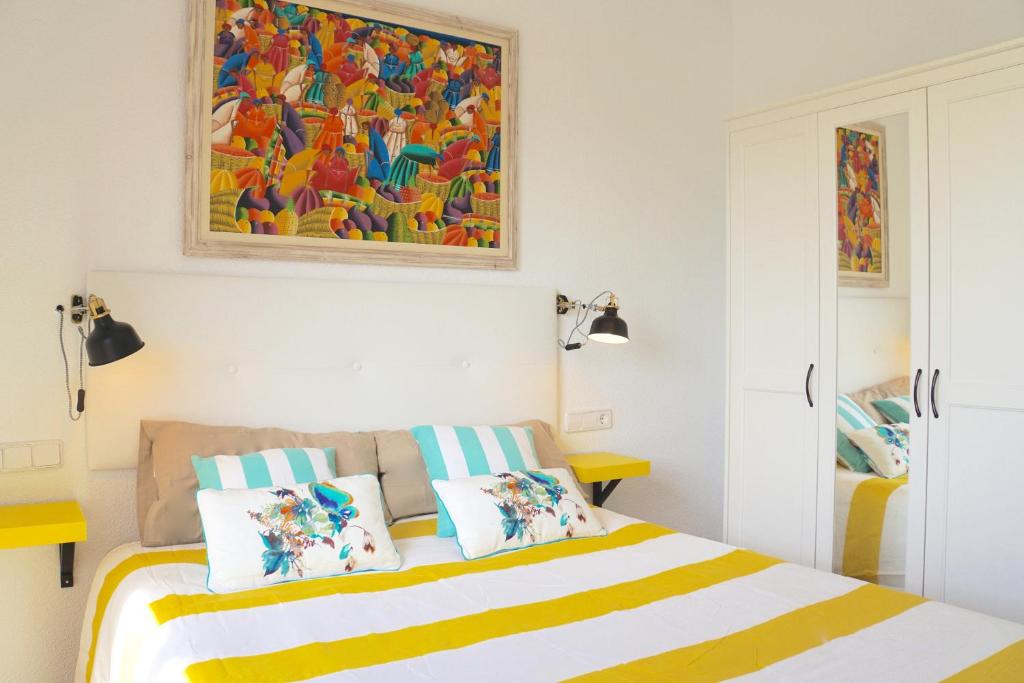 Postel nebo postele na pokoji v ubytování Smart Villa Cabo de Palos