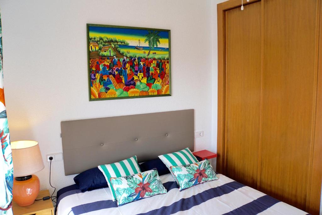 Postel nebo postele na pokoji v ubytování Smart Villa Cabo de Palos