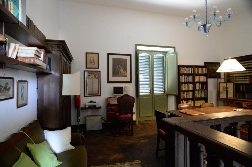 Knihovna v bed and breakfast