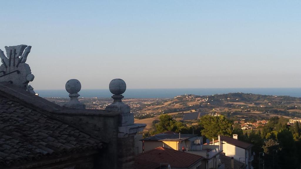 a view from the roof of a building at Porta Marina in Recanati