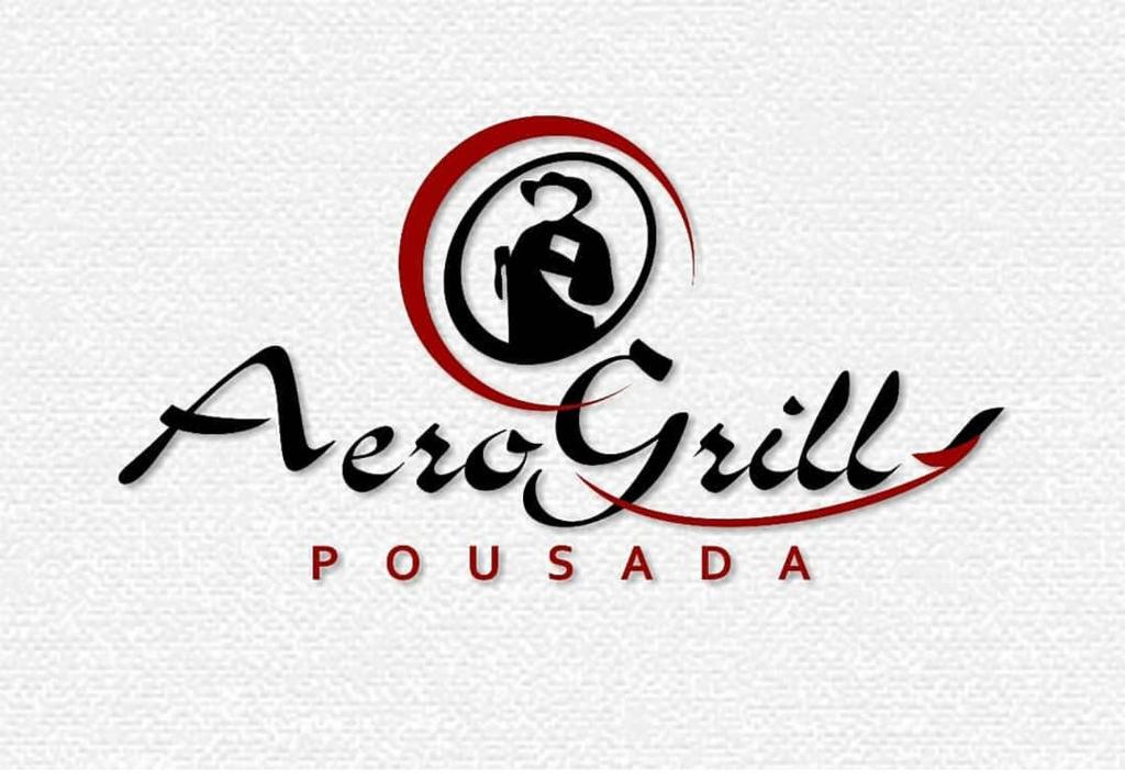 a calligraphy logo of a man holding a woman at Pousada Aerogrill in Juazeiro do Norte