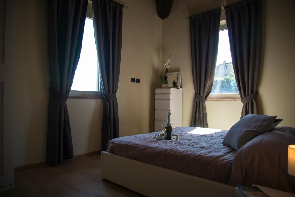 A bed or beds in a room at Villa la torre
