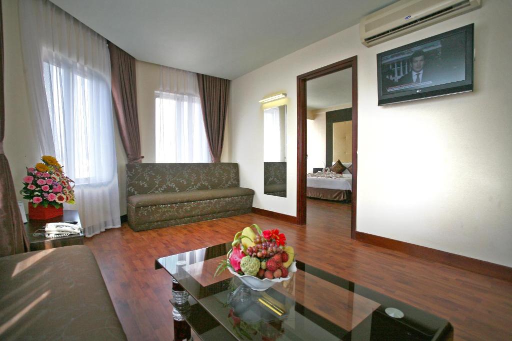 TV a/nebo společenská místnost v ubytování Park View Hotel