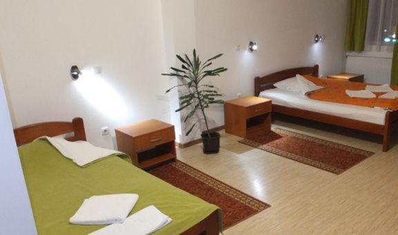 Postel nebo postele na pokoji v ubytování M Garni Hotel
