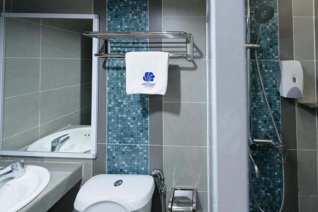 Koupelna v ubytování Samudra Hotel Kuching