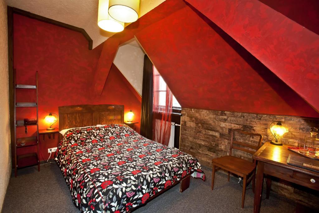 Posteľ alebo postele v izbe v ubytovaní Castle Inn