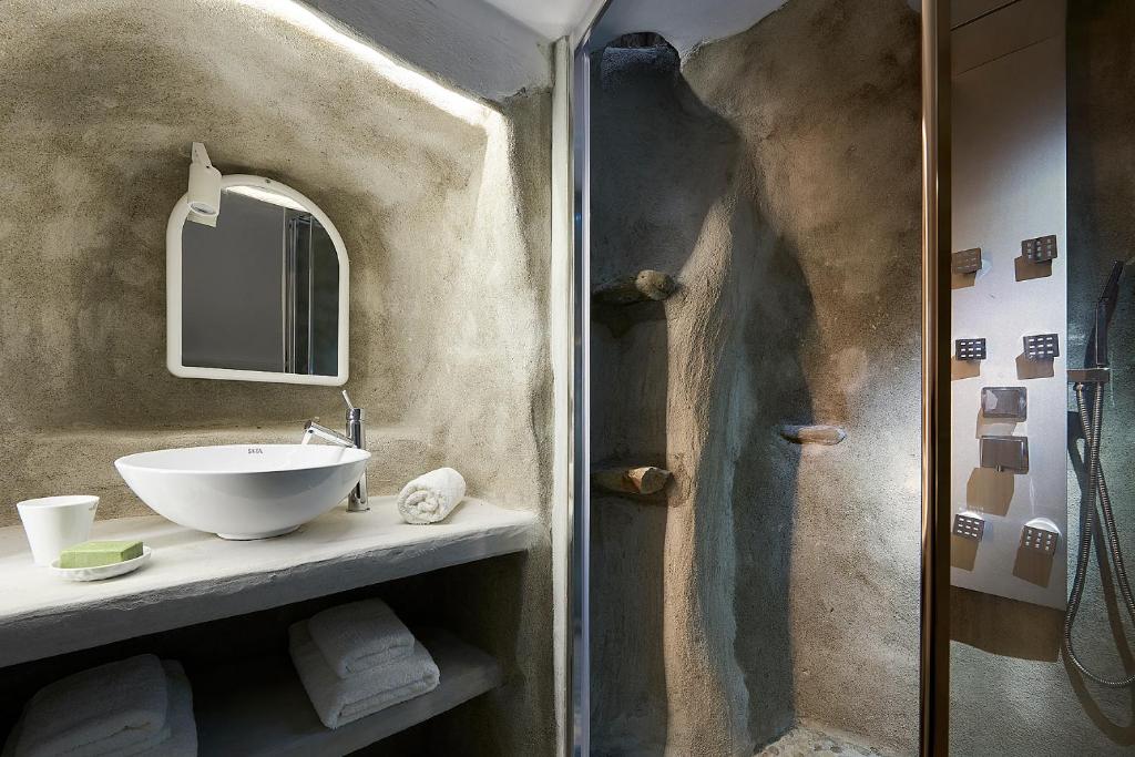 Kúpeľňa v ubytovaní Terra Mare Suites