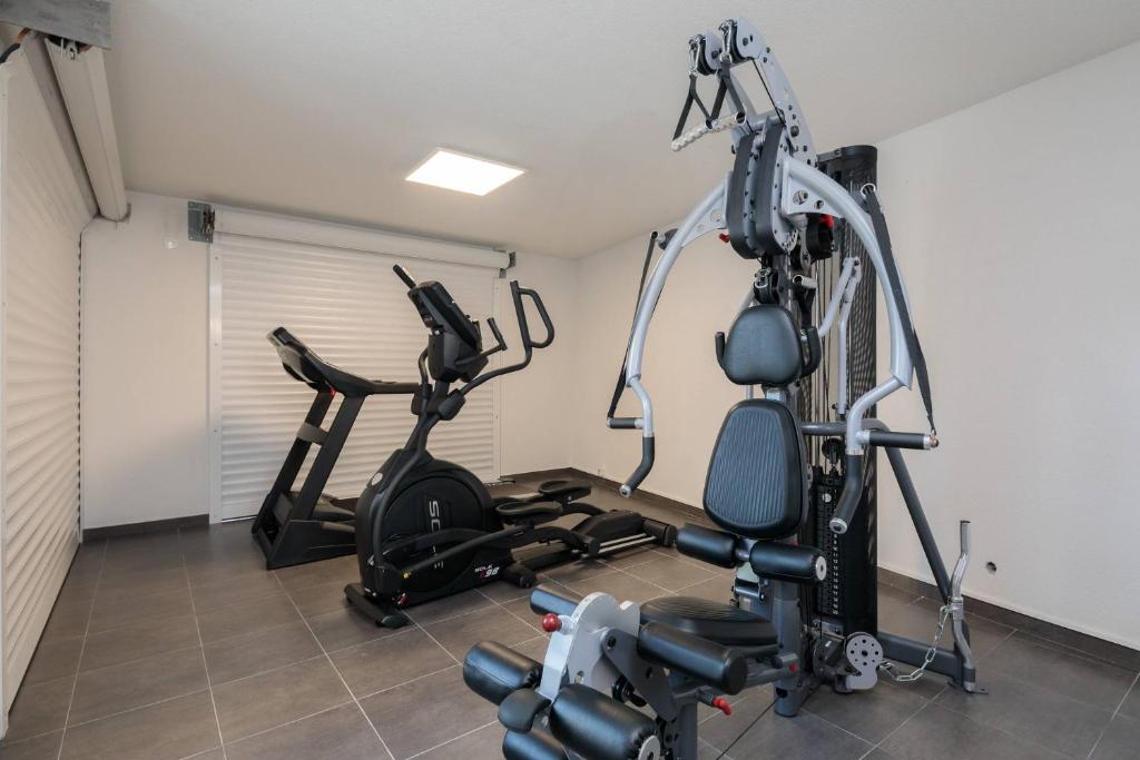 Posilňovňa alebo fitness centrum v ubytovaní Villa Castello
