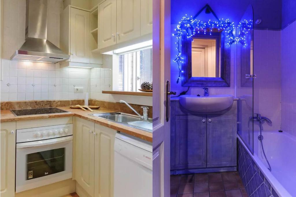Kuchyň nebo kuchyňský kout v ubytování Apartamento Can Trona 1B Vall de Bas