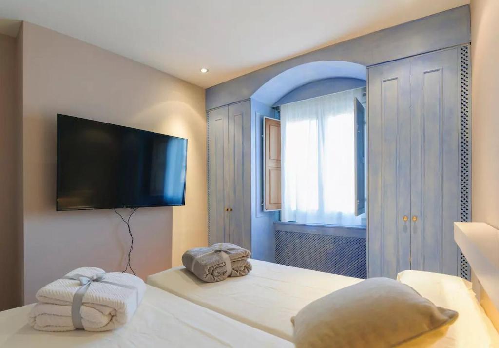 Postel nebo postele na pokoji v ubytování Apartamento Can Trona 1B Vall de Bas