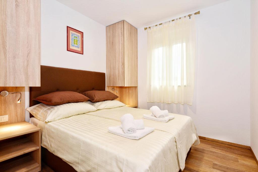 Postel nebo postele na pokoji v ubytování No stress