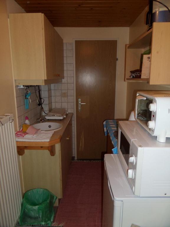 Kuchyň nebo kuchyňský kout v ubytování Kalcherhof