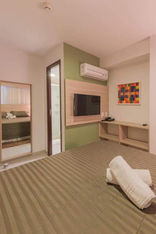  NOB2105 Excelente Flat em Boa Viagem com 2 quartos