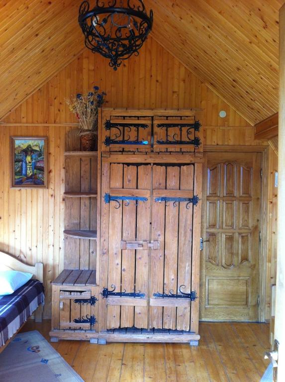 Postel nebo postele na pokoji v ubytování Sykytura