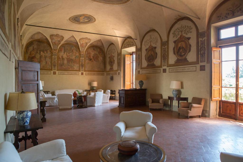 Posezení v ubytování Badia a Coltibuono Wine Resort
