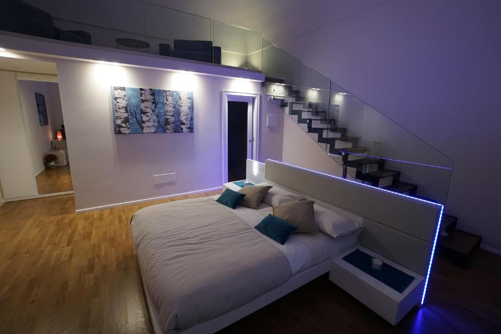 Posteľ alebo postele v izbe v ubytovaní B&B BORGO FORNACI