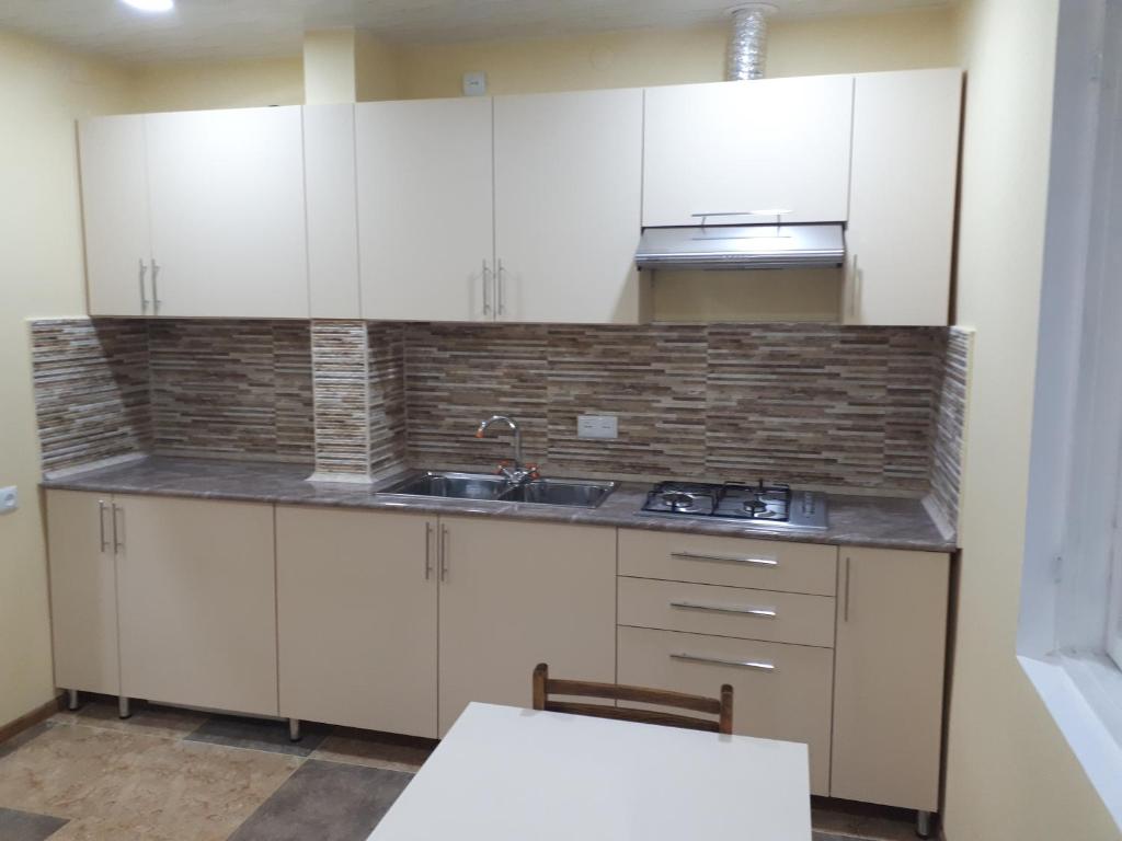Kuchyň nebo kuchyňský kout v ubytování Narek B&B
