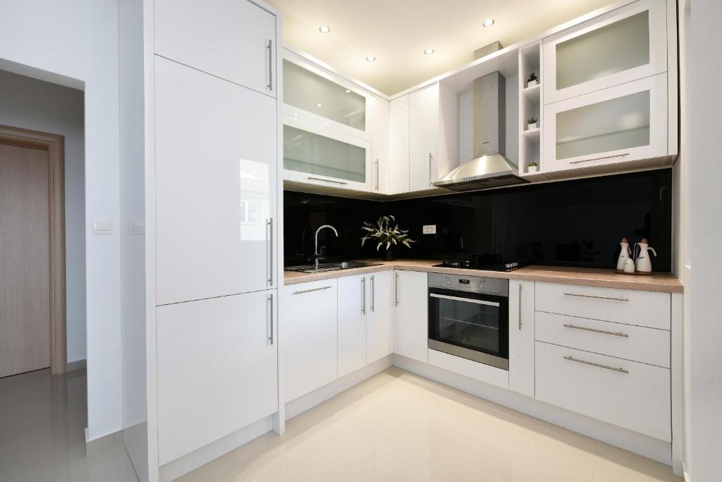 Kuchyňa alebo kuchynka v ubytovaní Apartment Monika - Private terrace & Parking