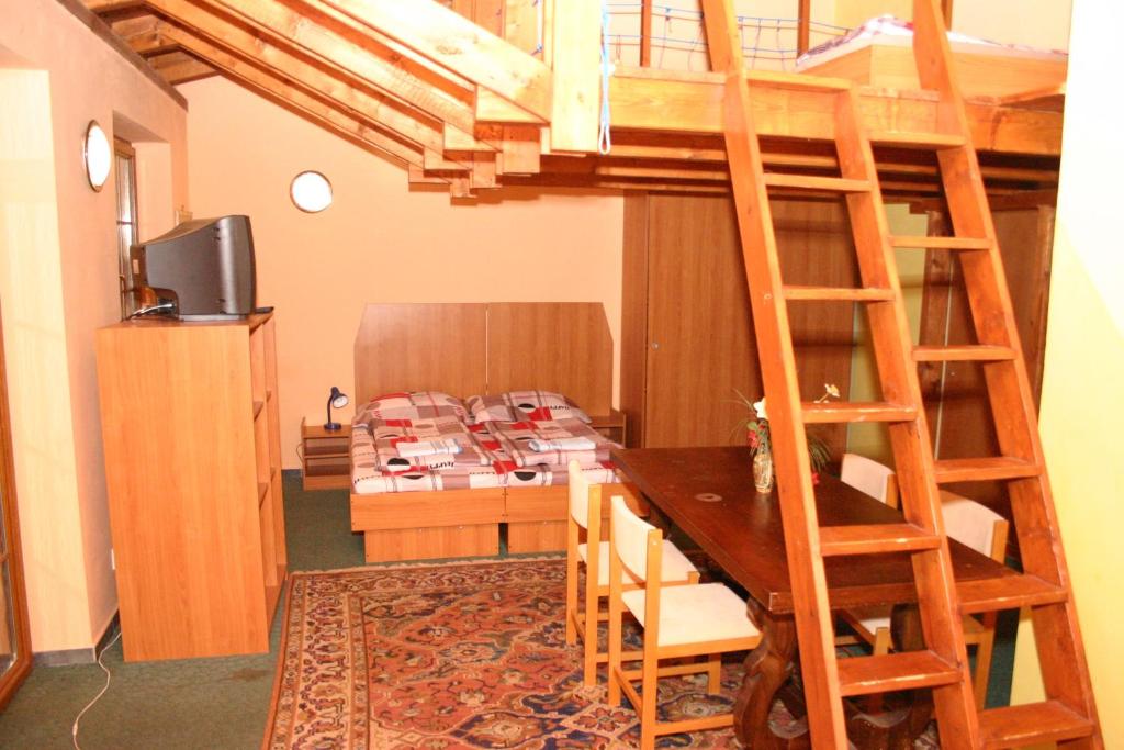 TV a/nebo společenská místnost v ubytování Penzion Pohoda