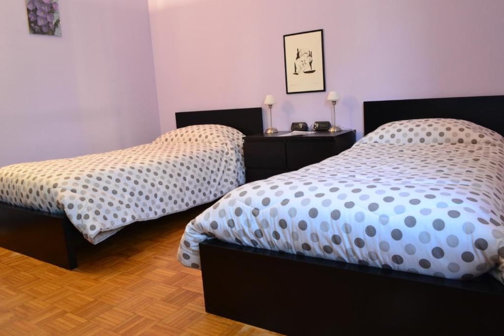 Posteľ alebo postele v izbe v ubytovaní B&B Orio BGY