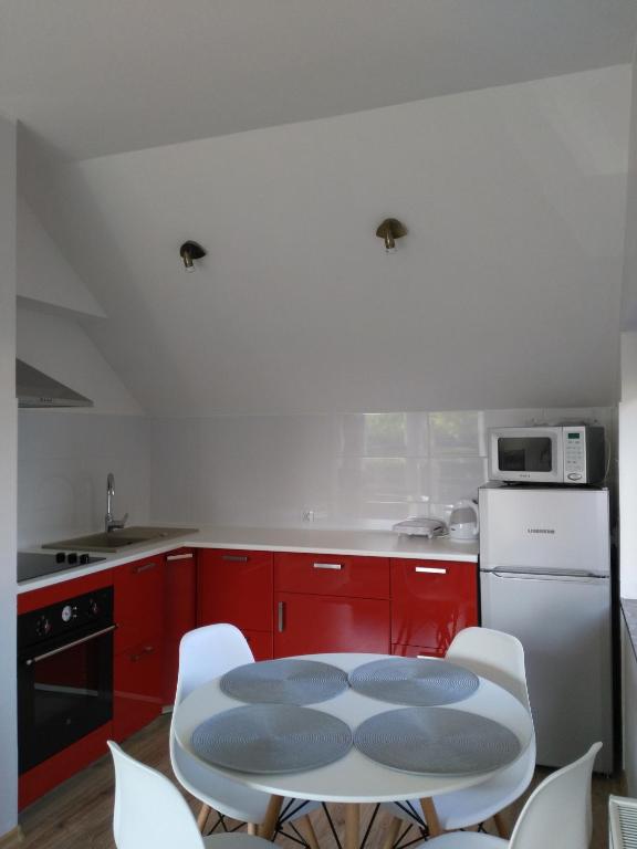 Kuchyňa alebo kuchynka v ubytovaní Apartament Słoneczny