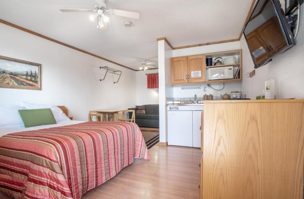 Kuchyň nebo kuchyňský kout v ubytování Gateway Motel