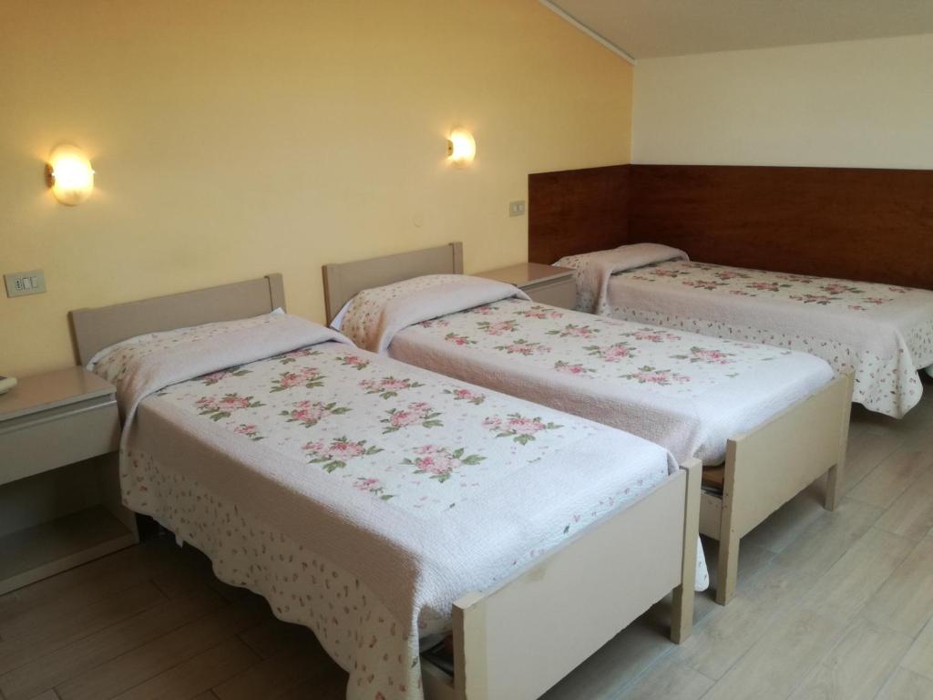 Postel nebo postele na pokoji v ubytování Hotel Prati