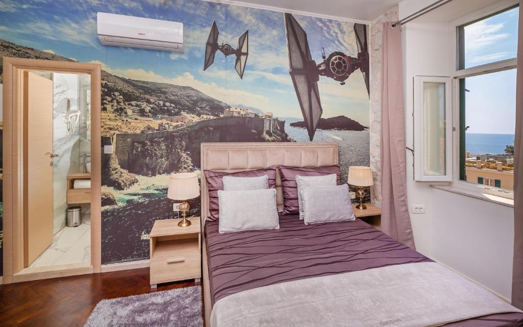 Posteľ alebo postele v izbe v ubytovaní Seven Stars Accommodation Dubrovnik